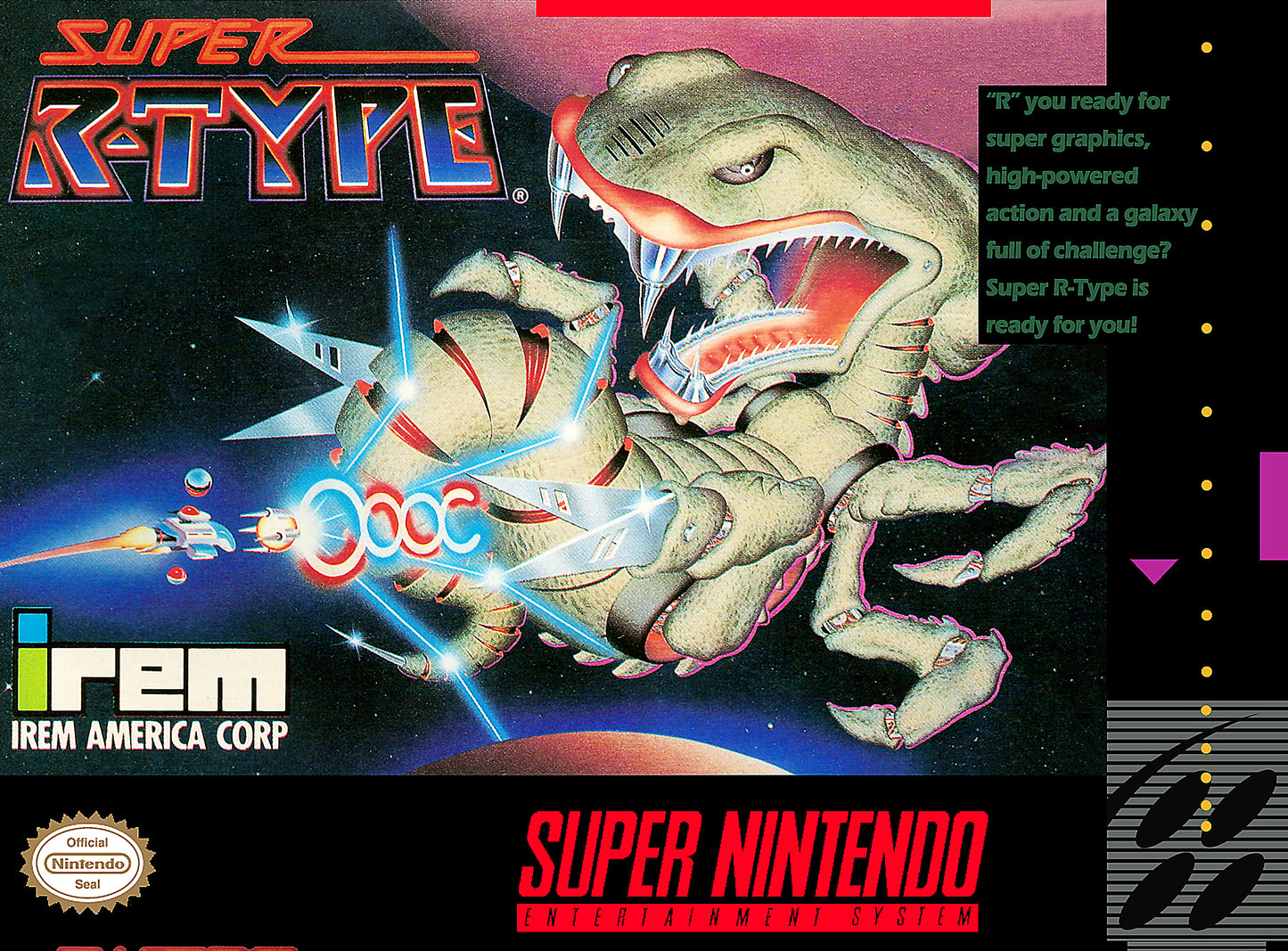 SUPER R-TYPE  - SNES (W/BOX & MANUAL)