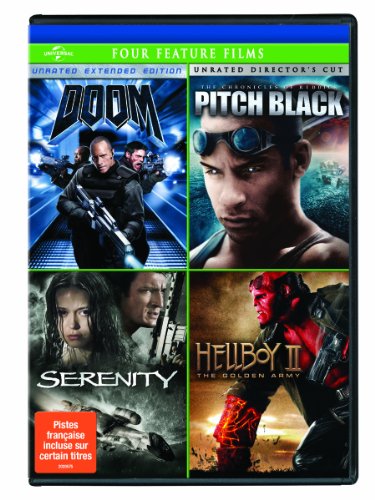 DOOM / PITCH BLACK / SERENITY / HELLBOY II: THE GOLDEN ARMY FOUR FEATURE FILMS [DVD] (BILINGUAL)