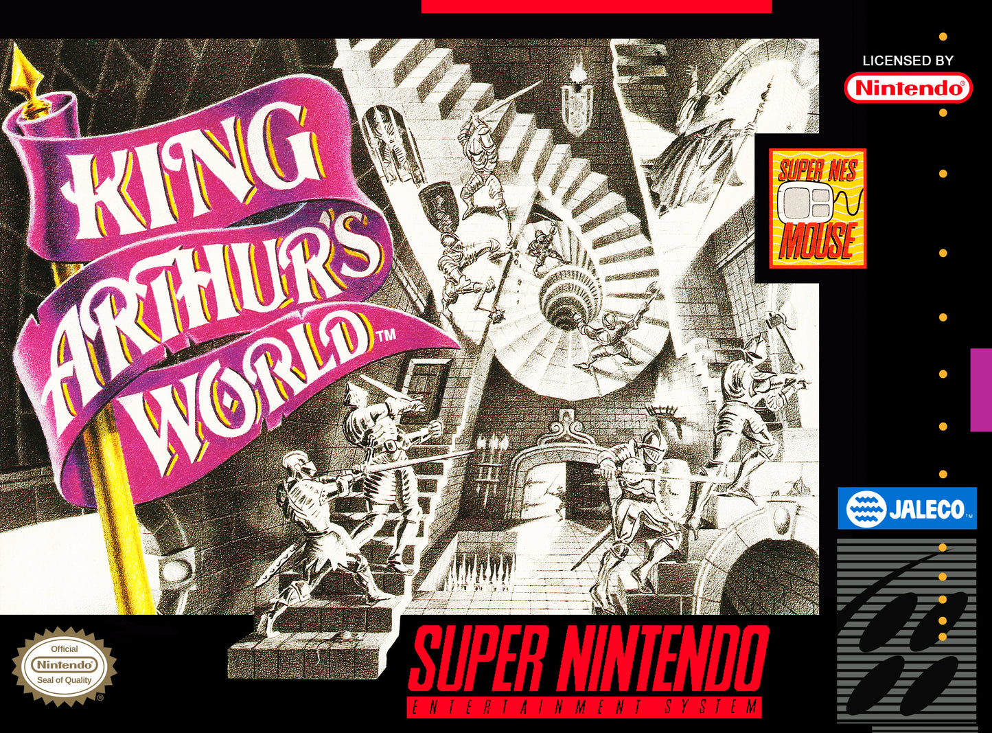 KING ARTHUR'S WORLD  - SNES (W/BOX & MANUAL)