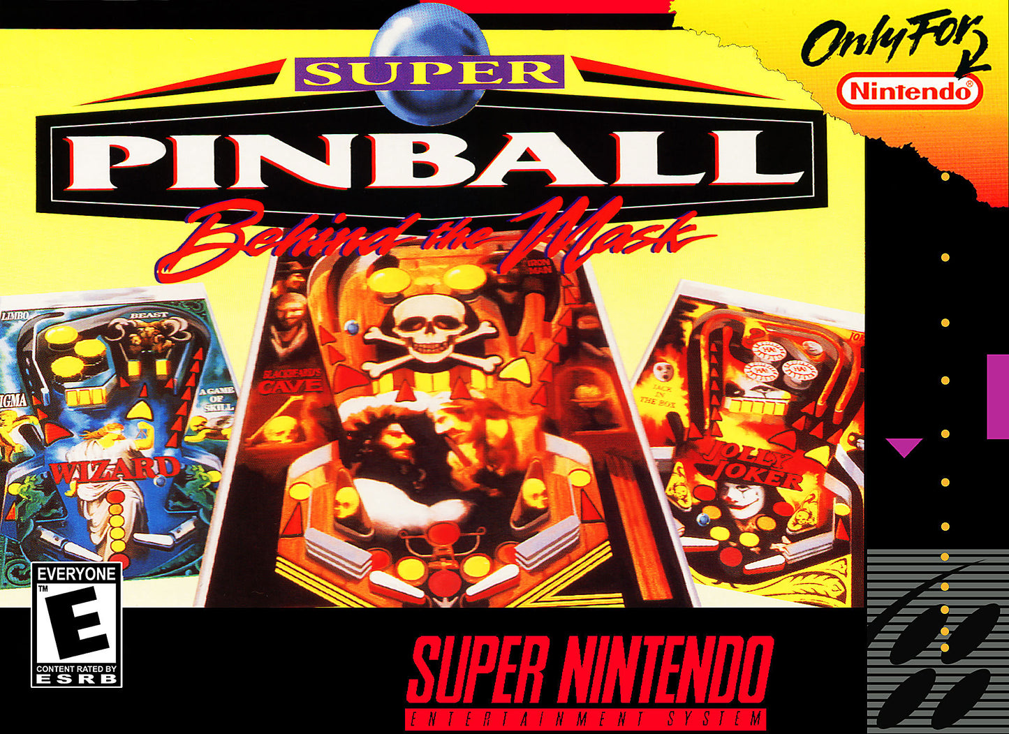 SUPER PINBALL: BEHIND THE MASK  - SNES (W/BOX)