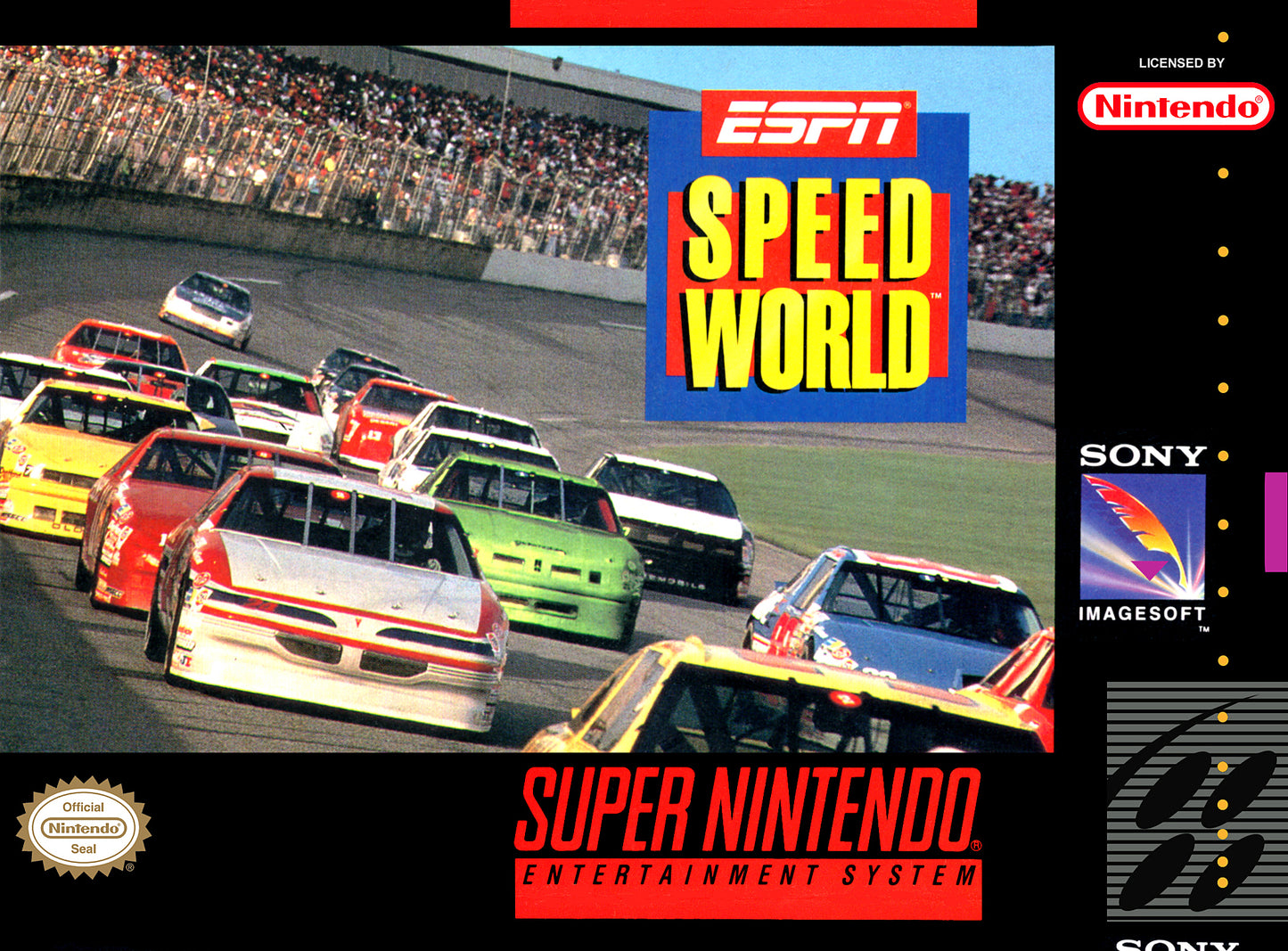 ESPN SPEED WORLD  - SNES (W/BOX & MANUAL)