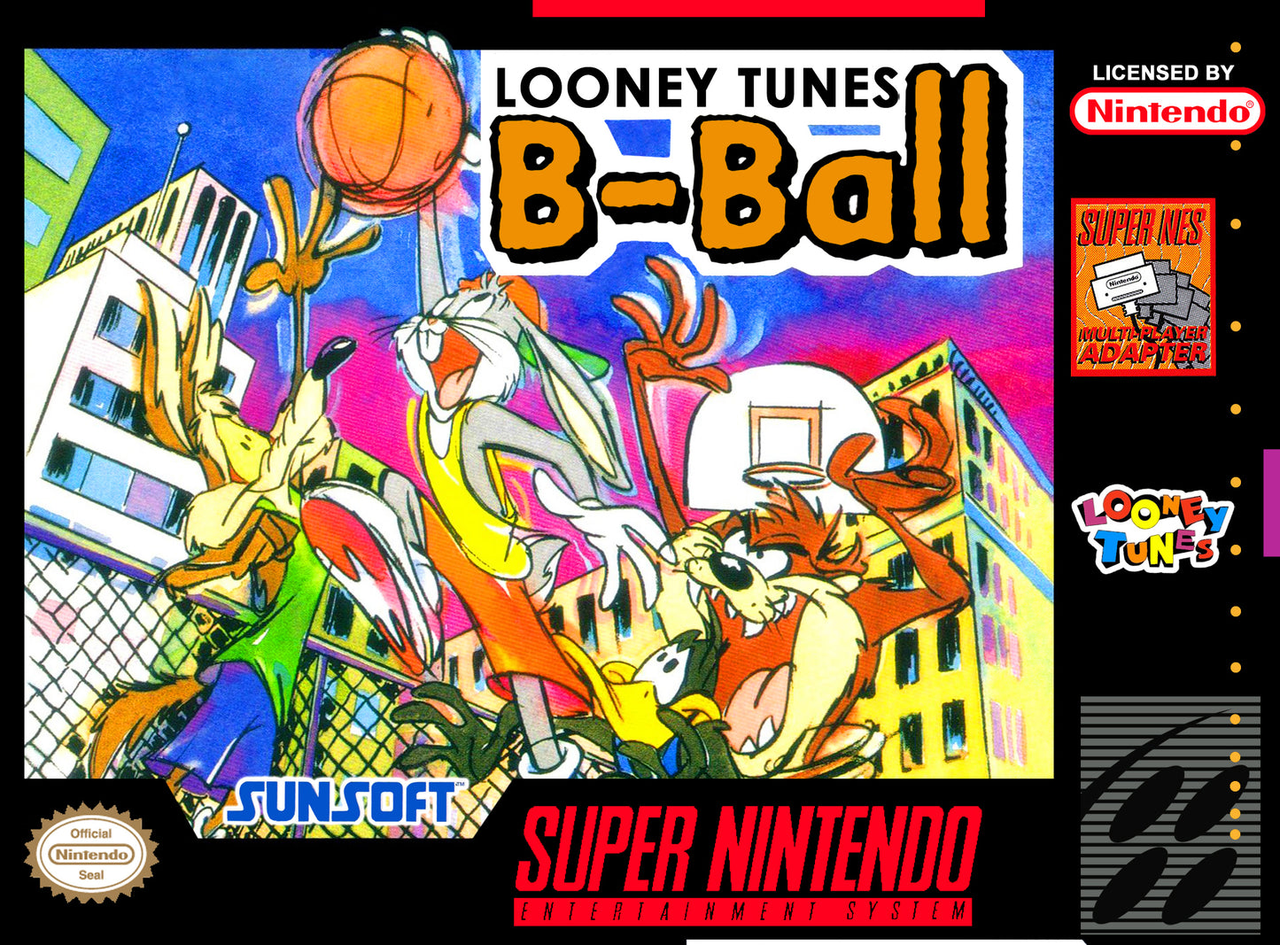 LOONEY TUNES B-BALL  - SNES (W/BOX)