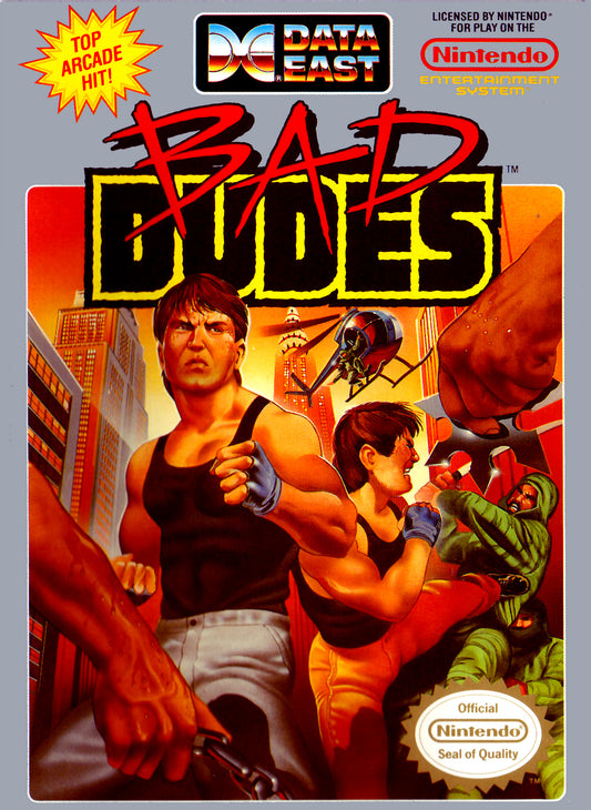 BAD DUDES  - NES (W/BOX & MANUAL)