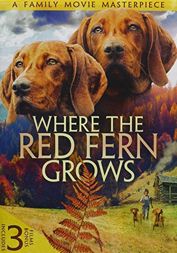 WHERE THE RED FERN GROWS - DVD-ECHO BRIDGE + 3 BONUS MOVIES