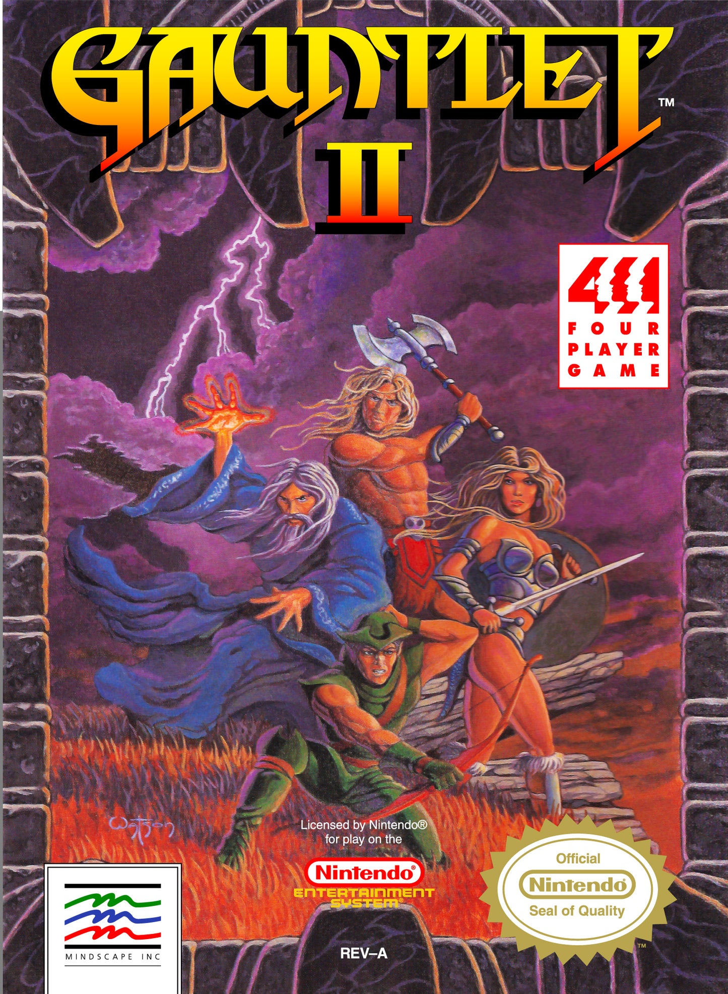 GAUNTLET II  - NES (W/BOX)