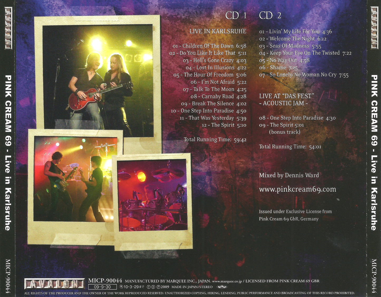 PINK CREAM 69  - LIVE IN KARLSRUHE