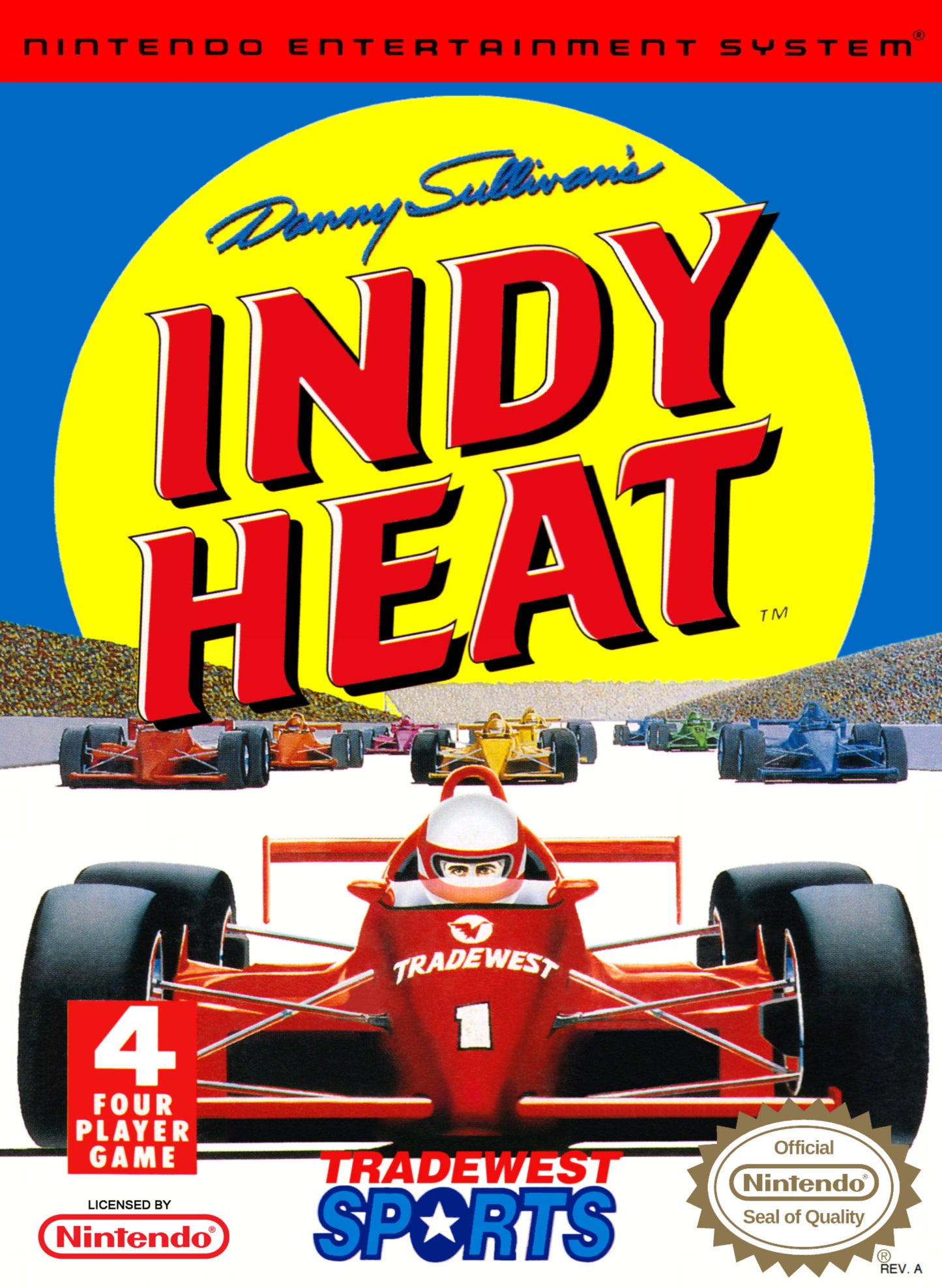 DANNY SULLIVAN'S INDY HEAT  - NES (W/BOX)