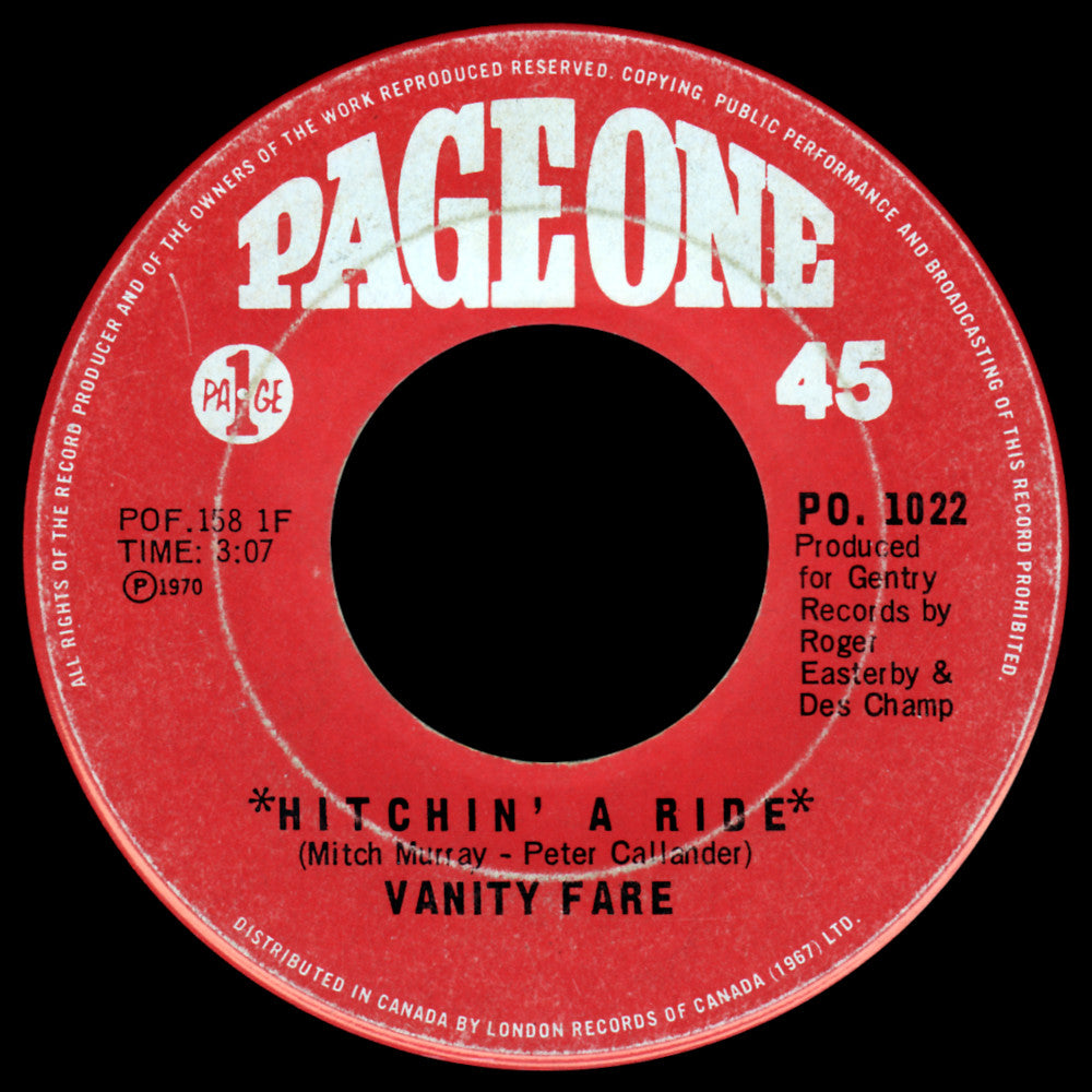VANITY FARE  - HITCHIN' A RIDE