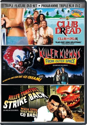 CLUB DREAD/KILLER KLOWNS/KILLER TOMATOES - DVD- DYING WITH LAUGHTER TRIPLE FEATURE