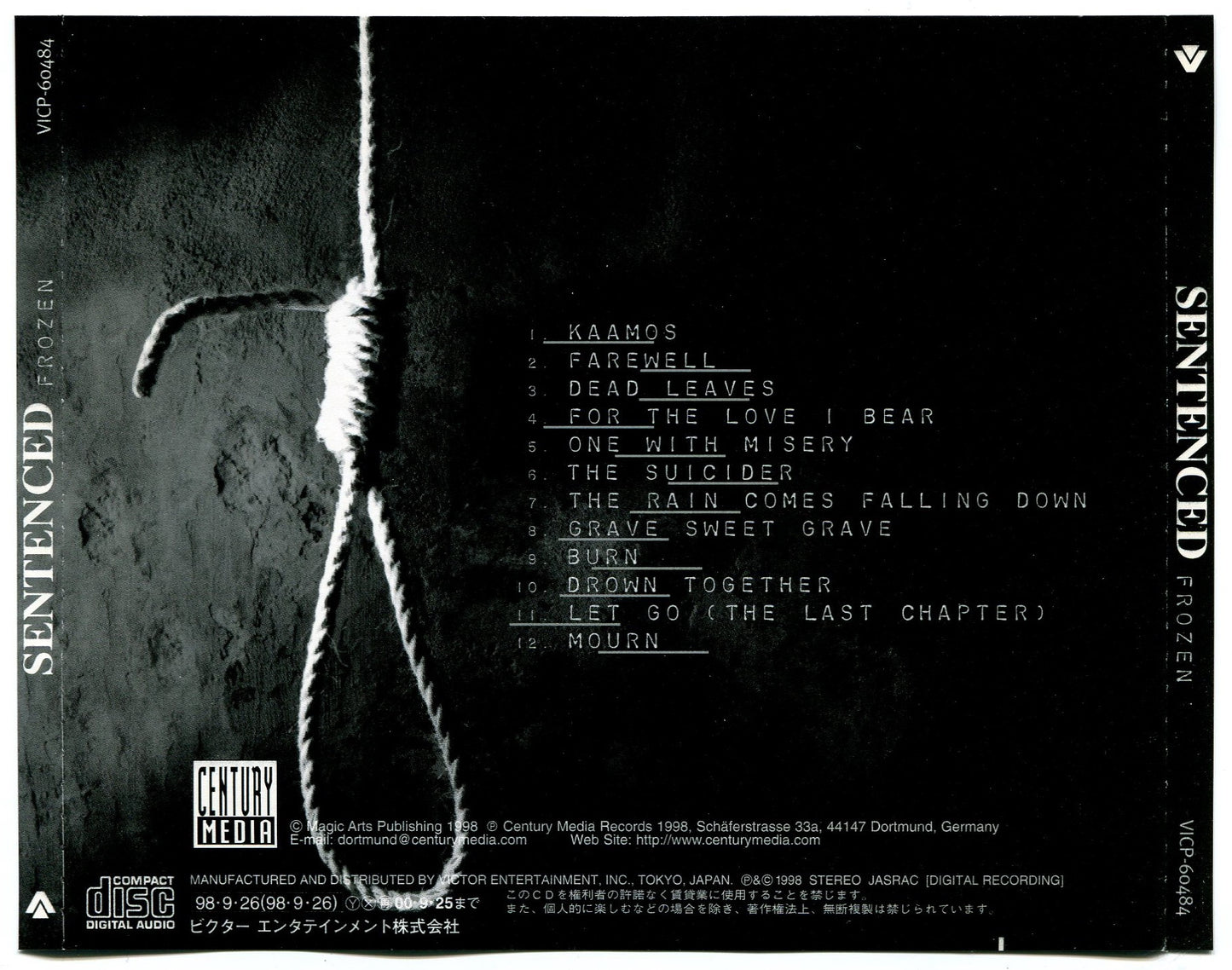 SENTENCED - FROZEN (US VERS)