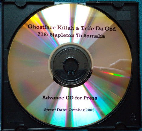 GHOSTFACE KILLAH  - 718-STAPLETON TO SOMALIA