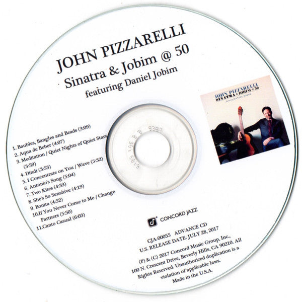 PIZZARELLI, JOHN  - SINATRA & JOBIM @ 50