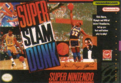 MAGIC JOHNSON'S SUPER SLAM DUNK  - SNES (W/BOX)