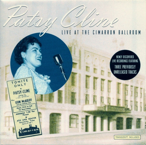 CLINE, PATSY  - LIVE AT THE CIMARRON BALLROOM