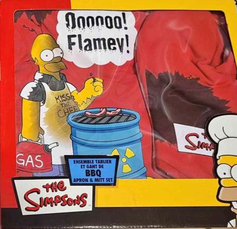 SIMPSONS: BBQ APRON & MITT SET - #85-3957