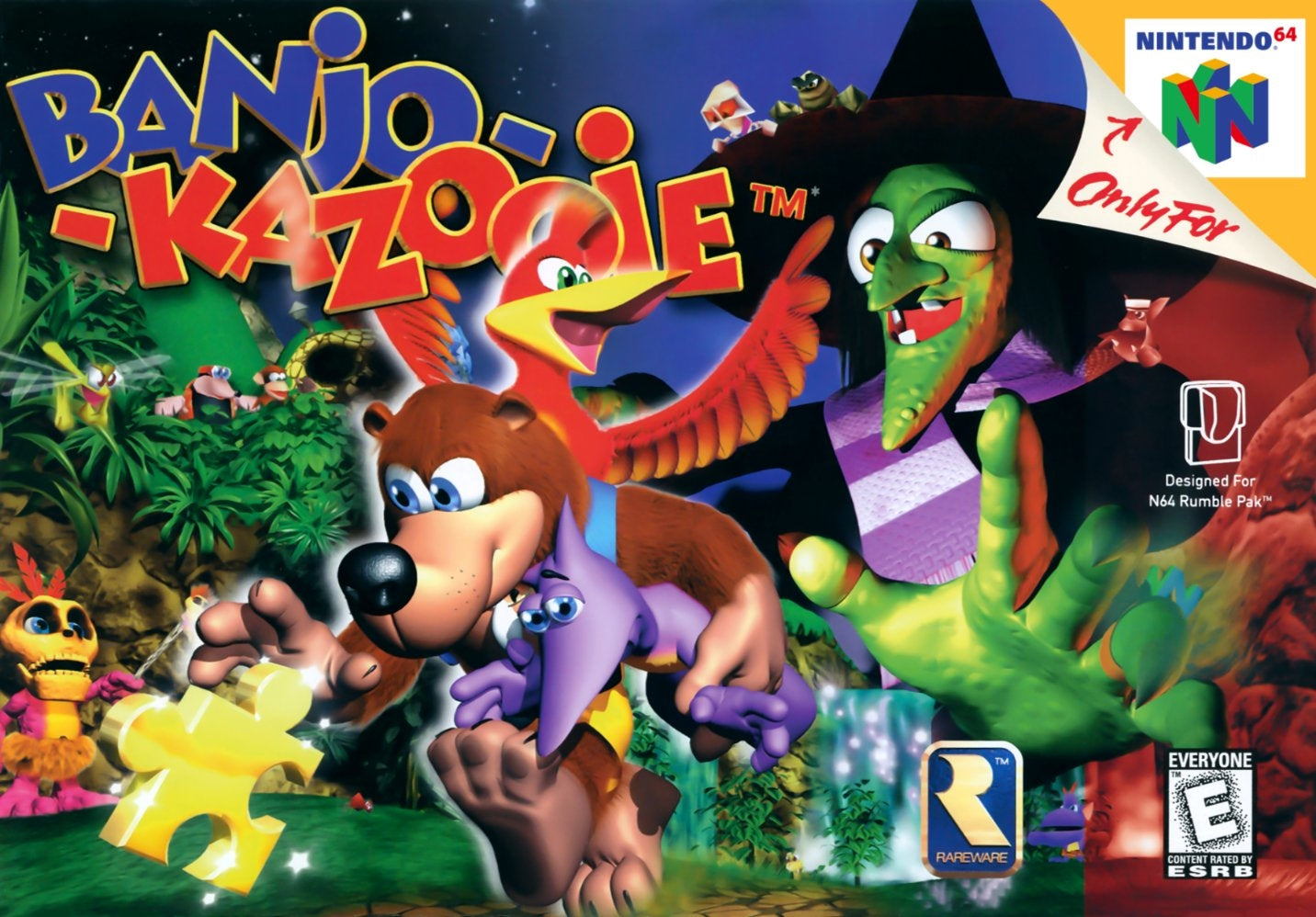 BANJO-KAZOOIE  - N64 (W/BOX & MANUAL)