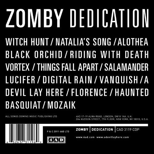 ZOMBY - DEDICATION (CD)