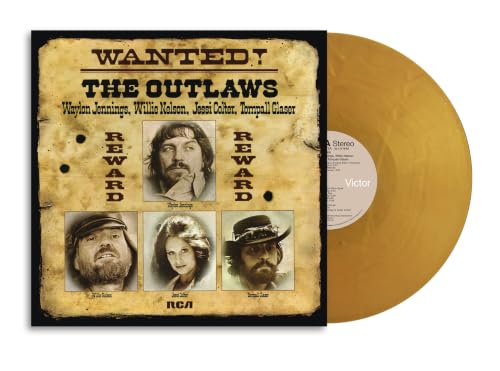 WAYLON JENNINGS, WILLIE NELSON, JESSI COLTER, TOMP - WANTED! THE OUTLAWS (50TH ANNIVERSARY) (GOLD COLOURED VINYL)