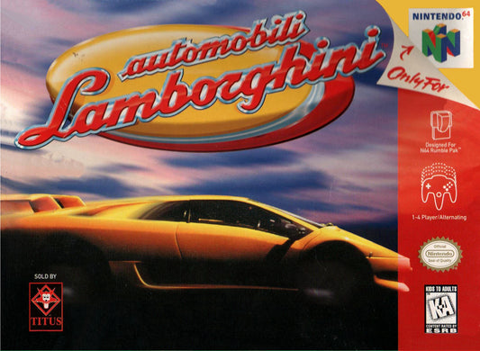 AUTOMOBILI LAMBORGHINI  - N64 (W/BOX & MANUAL)