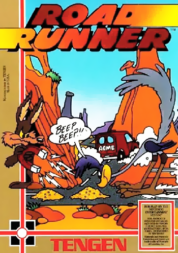 ROAD RUNNER  - NES (W/BOX & MANUAL)