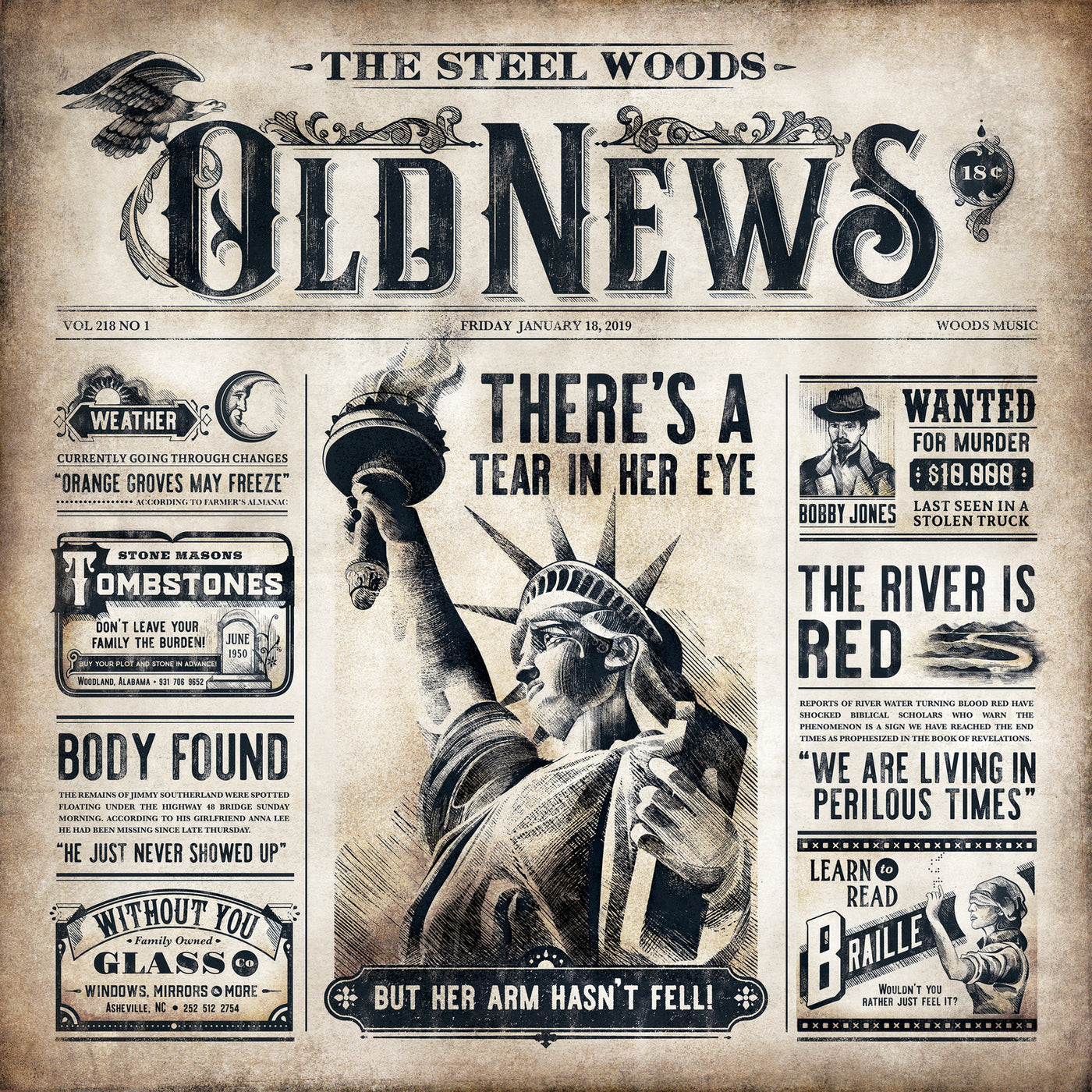 STEEL WOODS  - OLD NEWS