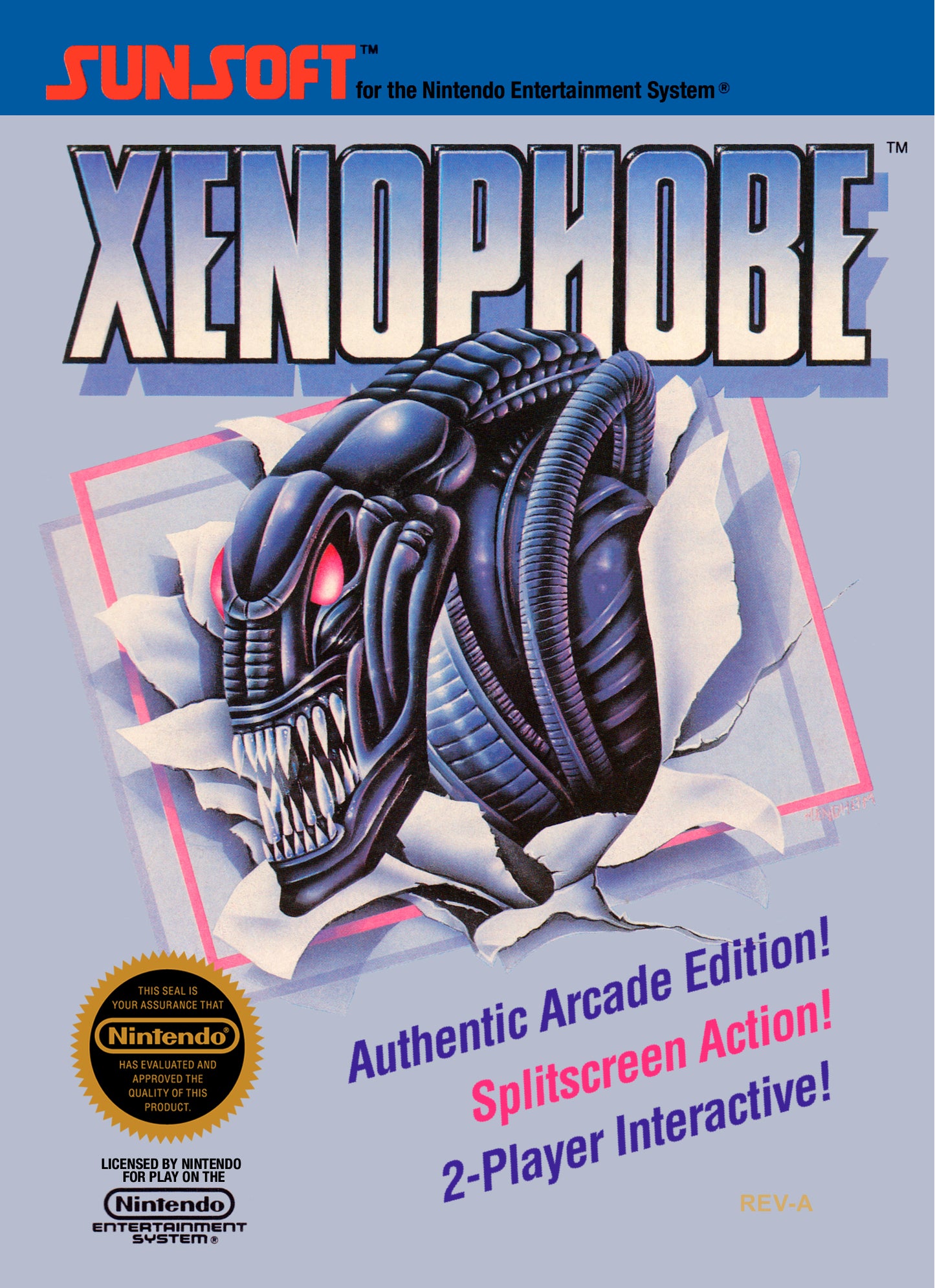 XENOPHOBE  - NES (W/BOX & MANUAL)