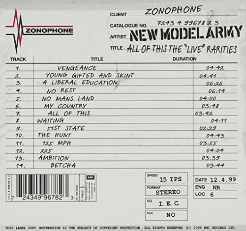 NEW MODEL ARMY - 1985-1990 ALL OF THIS LIVE