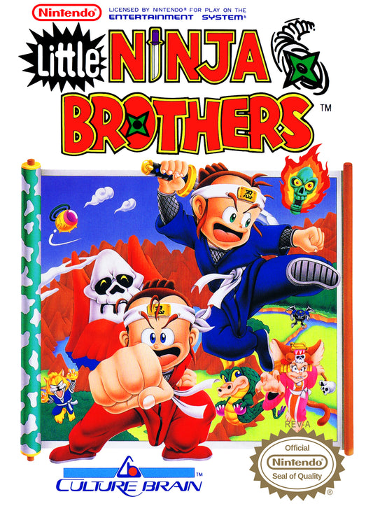 LITTLE NINJA BROTHERS  - NES (W/BOX & MANUAL)