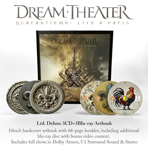 DREAM THEATER - QUARANTIEME: LIVE A PARIS (LIMITED DELUXE 3CD+3BLURAY ARTBOOK) (CD)
