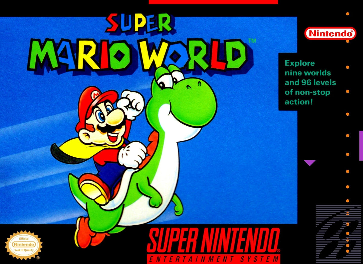 SUPER MARIO WORLD  - SNES (W/BOX)