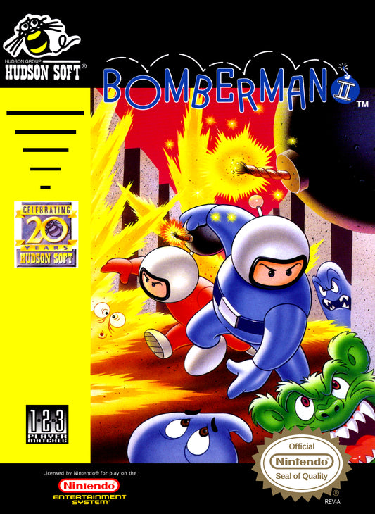 BOMBERMAN II  - NES (W/BOX)