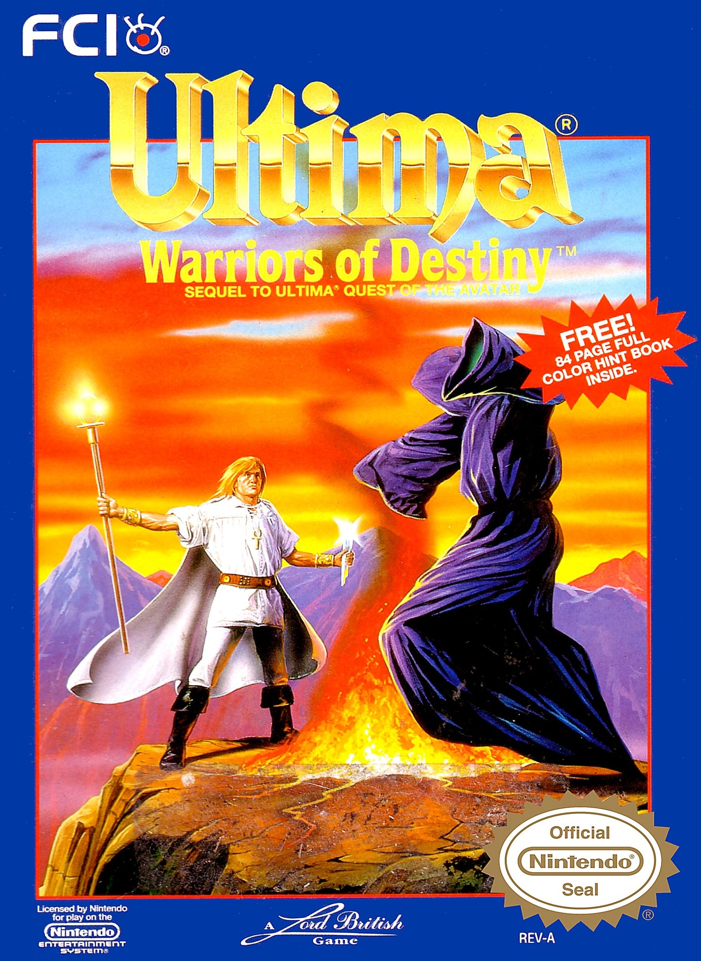 ULTIMA: WARRIORS OF DESTINY  - NES (W/BOX)