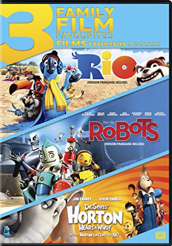 RIO/ROBOTS/HORTON HEARS A WHO - DVD-3 FAMILY FILM FAVOURITES