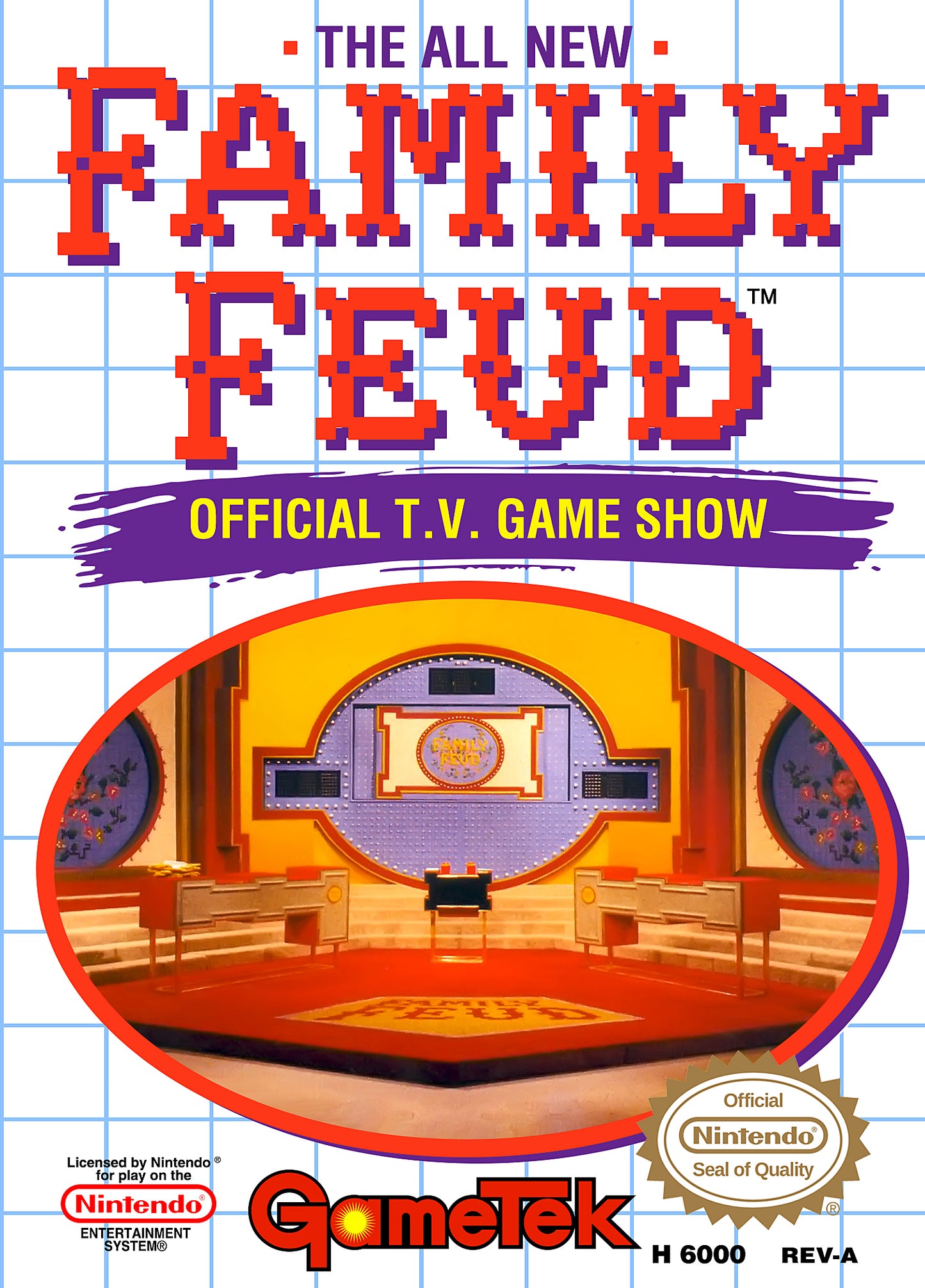 FAMILY FEUD  - SNES (W/BOX & MANUAL)