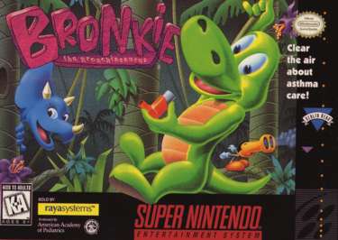 BRONKIE THE BRONCHIASAURUS  - SNES (W/BOX)