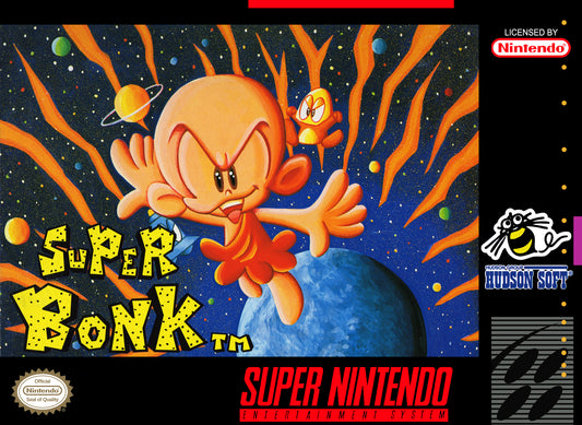 SUPER BONK  - SNES (W/BOX)