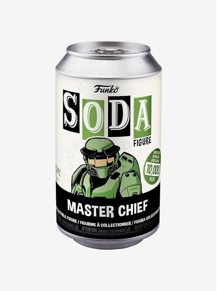 HALO: MASTER CHIEF (CHASE-1/1000)(BLACK METALLIC) - FUNKO SODA