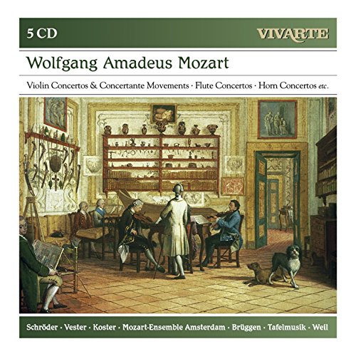 VARIOUS - MOZART: VIOLIN CONCERTOS & CONCERTANTE MOVEMENTS; FLUTE CONCERTOS