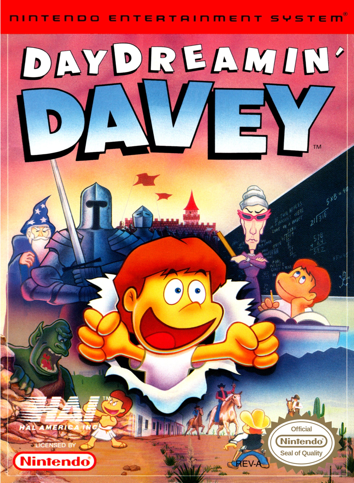 DAY DREAMIN' DAVEY  - NES (W/BOX & MANUAL)