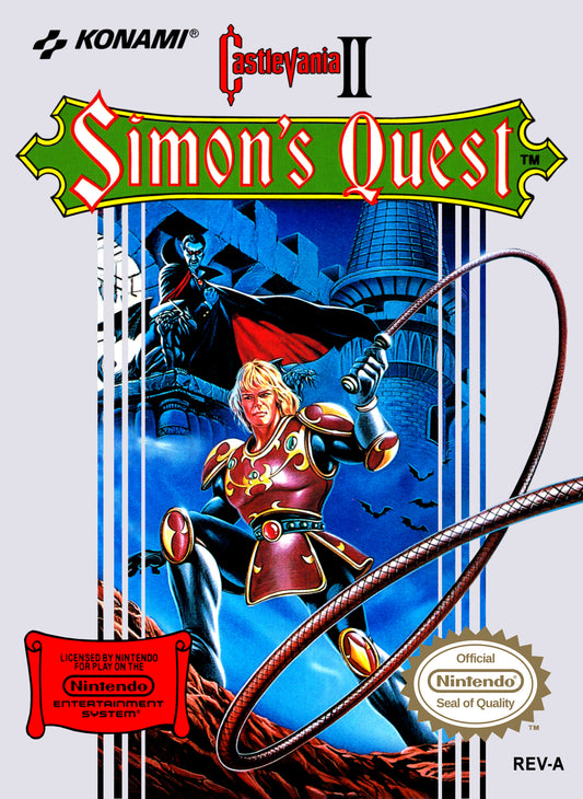 CASTLEVANIA II: SIMON'S QUEST  - NES (W/BOX & MANUAL)