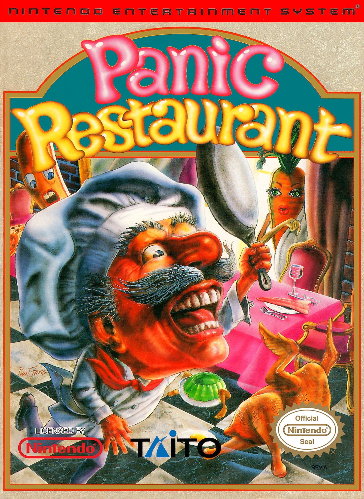 PANIC RESTAURANT  - NES (W/BOX)