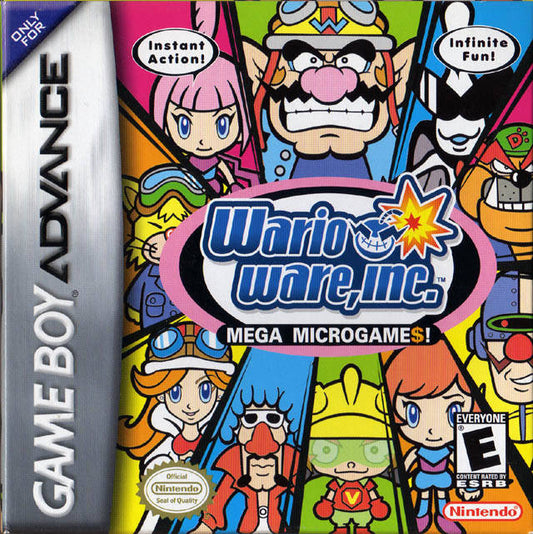 WARIOWARE, INC: MEGA MICROGAMES - GBA (W/ MANUAL & BOX)