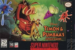 TIMON & PUMBAA: JUNGLE GAMES  - SNES (W/BOX)