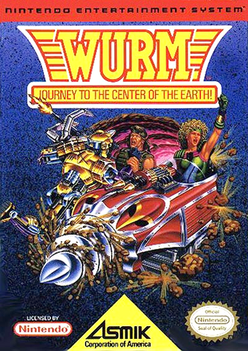 WURM JOURNEY TO THE CENTER OF THE EARTH  - NES (W/BOX & MANUAL)