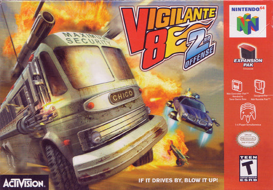 VIGILANTE 8: 2ND OFFENSE  - N64 (W/BOX & MANUAL)