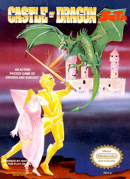 CASTLE OF DRAGON  - NES (W/BOX & MANUAL)