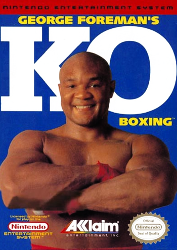 GEORGE FOREMAN'S KO BOXING  - NES (W/BOX & MANUAL)