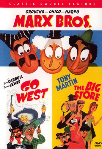 CLASSIC DOUBLE FEATURE GROUCHO-CHICO-HARPO MARX BROS. GO WEST THE BIG STORE