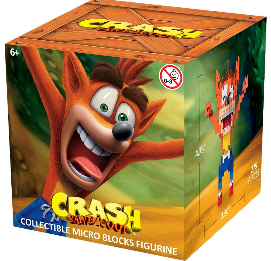 Crash Blocks Small CRASH BANDICOOT-275 PCS - MICRO BLOCKS FIGURINE – Beat Goes On