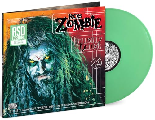 PREORDER (09/26/25): ROB ZOMBIE - HELLBILLY DELUXE LP RECORD (GLOW IN THE DARK COLORED VINYL)